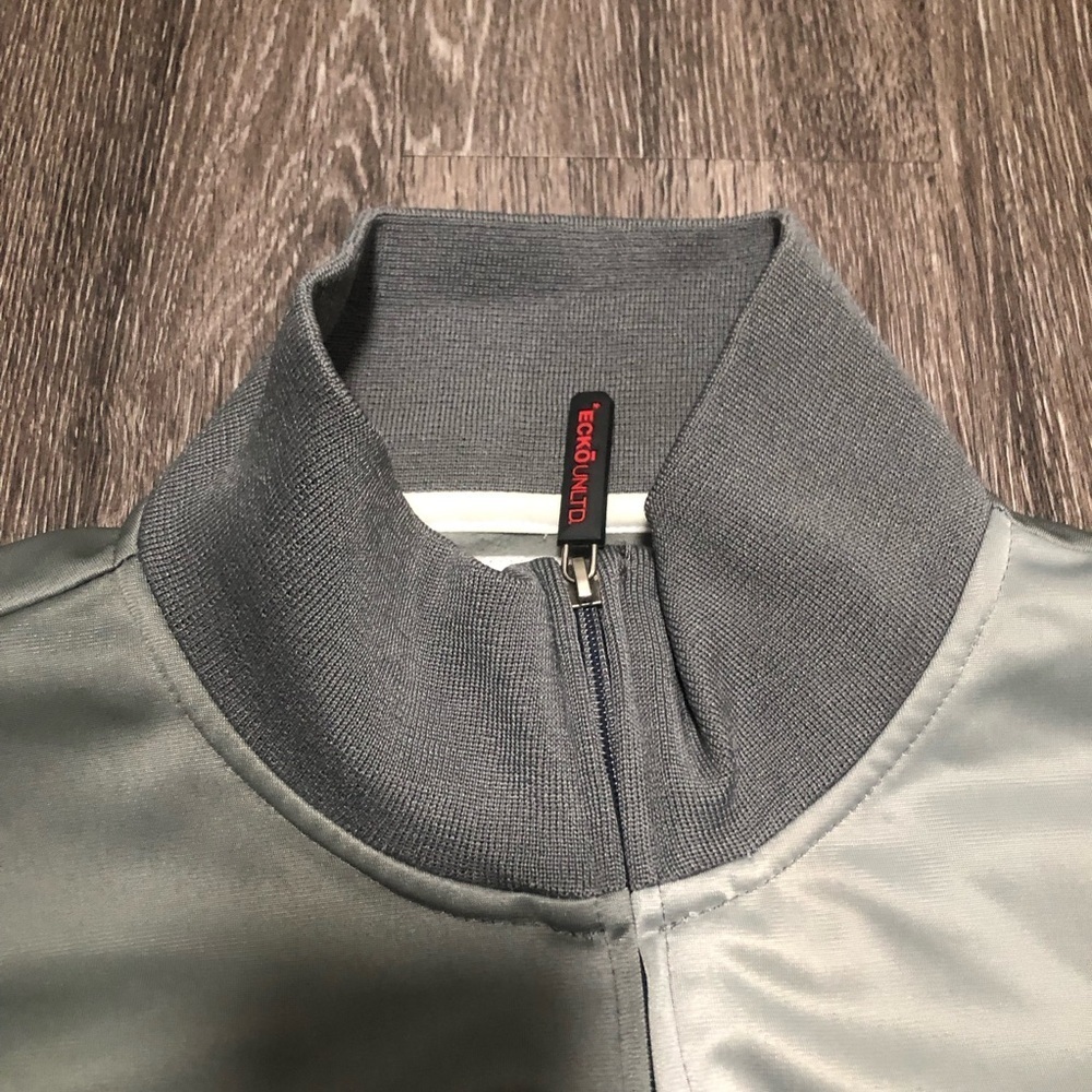 Vintage Ecko Unltd Rhino Track Jacket 4X Gray White Y2K Streetwear Hip Hop - Picture 3 of 9